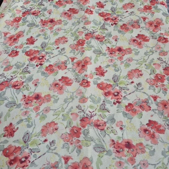 Laura Ashley 100% Silk Floral Maxi Dress * FLAWS* - Size 14 - Picture 15 of 16